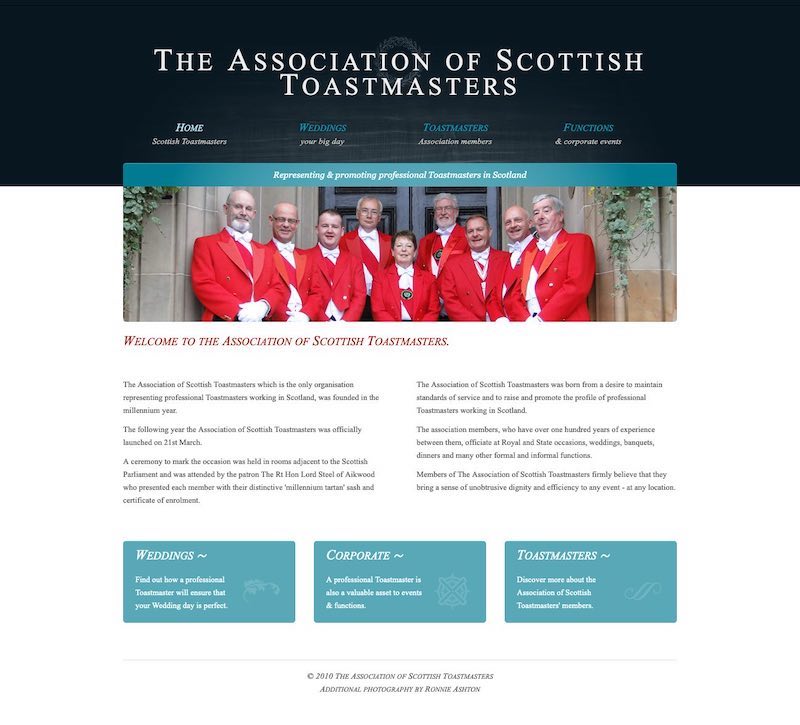 The Association of Scottish Toastmasters second generation website