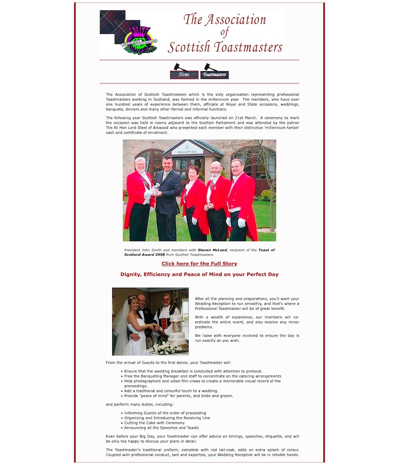The Association of Scottish Toastmasters previous website